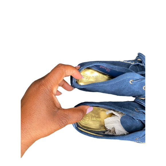 Michael Kors, Suede Whipstitch Moccasin Espadrille Bootie, Size 9, Very comfy - Picture 6 of 7